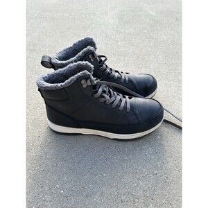 Weatherproof Logjam Men’s 12 Dark Gray Faux Fur Lined Winter Boots